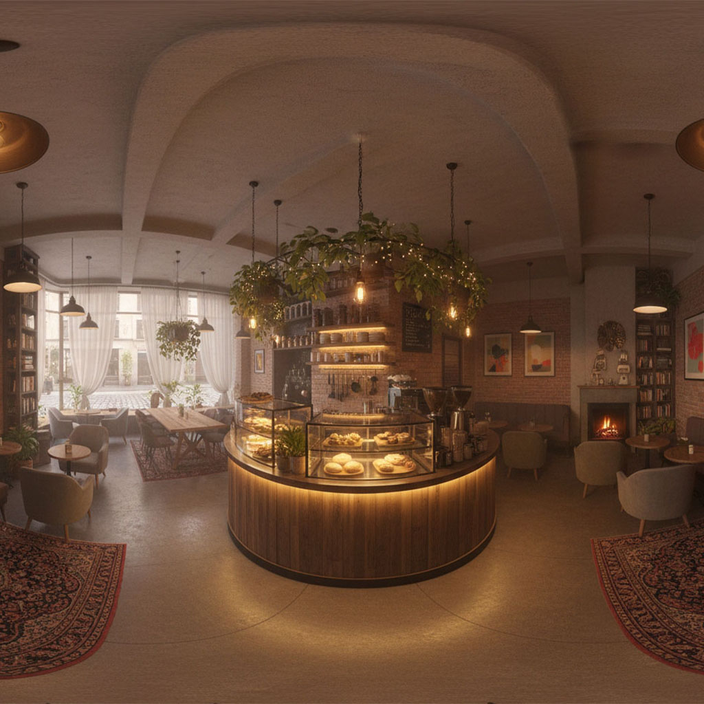360 tour for restaurants and cafés