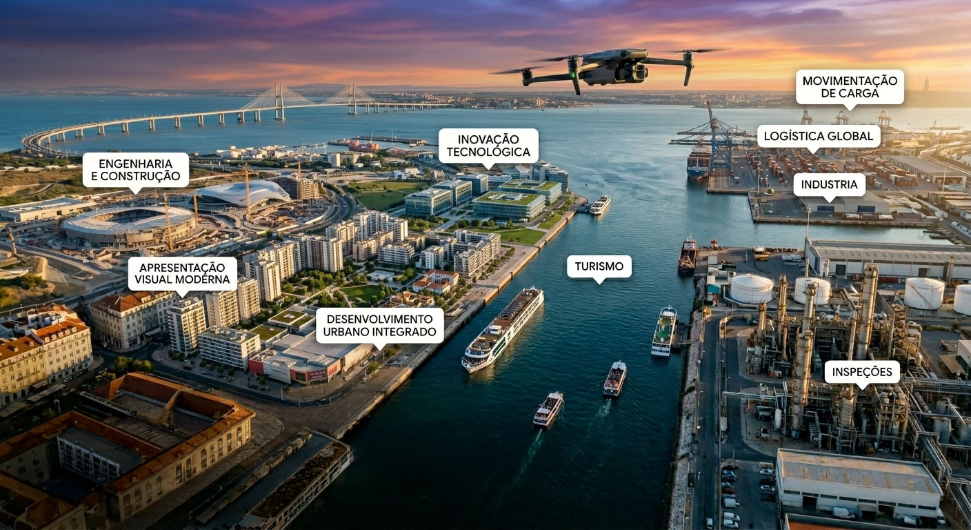 Drone e imagem aérea AeroVisio